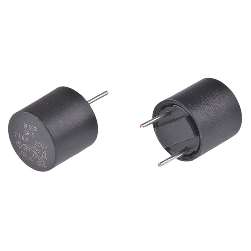 10 pcs - EatonPC Board Non Resettable Fuse, Radial 1.6A, 250V ac