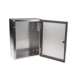 1 pcs - Schneider Electric Spacial S3X Series 304 Stainless Steel Wall Box, IP66, 400 mm x 300 mm x 150mm