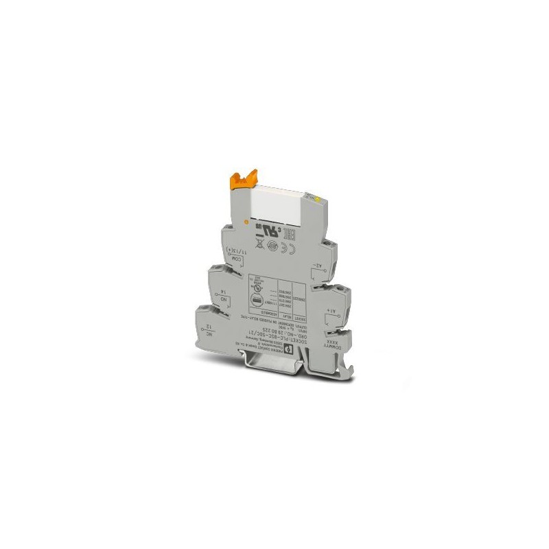 10 pcs - Phoenix Contact PLC-RSC Series Relay Module, DIN Rail Mount, 4.5V dc Coil, SPDT, 38mA Load