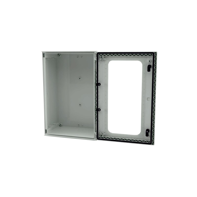 1 pcs - RS PRO Fibreglass Reinforced Polyester Wall Box, IP66, Viewing Window, 500 mm x 400 mm x 200mm