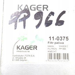 Fuel filter Kager 11 0375 replaces pp 966