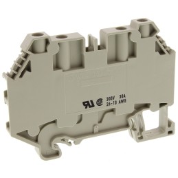 10 pcs - Wieland WT 4 D2/2 Series Grey Feed Through Terminal Block, Single-Level, Screw Termination, ATEX