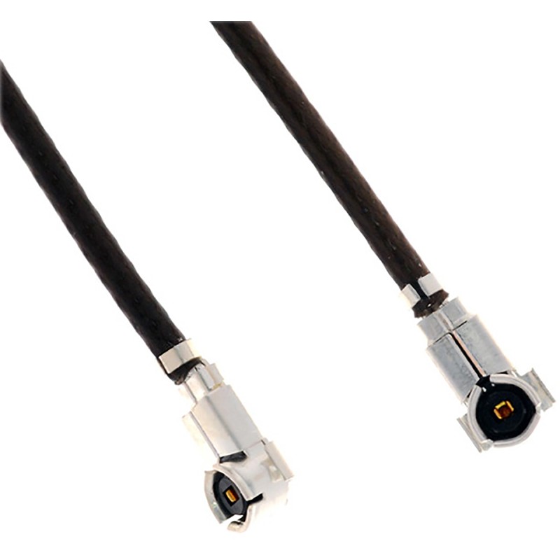 1 pcs - Hirose Male W.FL to Male W.FL Coaxial Cable, 100mm, Terminated