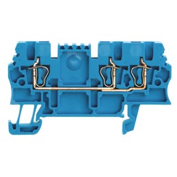 10 pcs - Weidmuller Factory Automation Series Blue Feed Through Terminal Block, 1.5mm², Single-Level, Clamp Termination