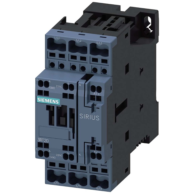 1 pcs - Siemens Contactor, 24 V dc Coil, 3-Pole, 32 A, 15 kW, 1NO + 1NC
