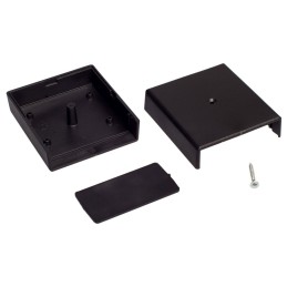 1 pcs - RS PRO Black ABS Enclosure, IP40, IK05, 74 x 68 x 36mm