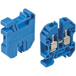 10 pcs - RS PRO Blue DIN Rail Terminal Block, 0.2 - 4mm²