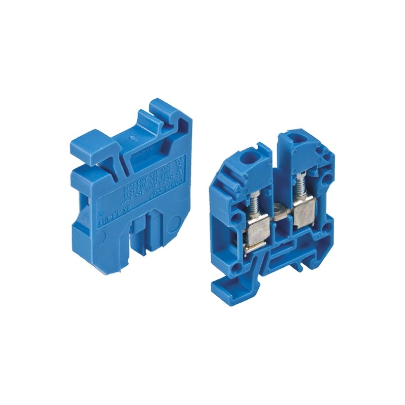 10 pcs - RS PRO Blue DIN Rail Terminal Block, 0.2 - 4mm²