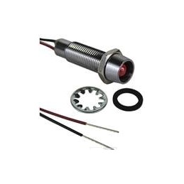 1 pcs : L79D-R24-W - LED Panel Mount Indicators Round PMI 5/16in. LED 24V Wire Red
