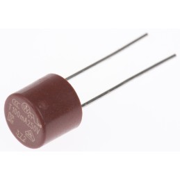 10 pcs - LittelfusePC Board Non Resettable Fuse, Radial 100mA, 250V ac