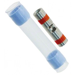 100 pcs - TE Connectivity, MiniSeal Butt Splice Connector, Red, Insulated 20 - 26 AWG