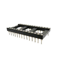 17 pcs - RS PRO 2.54mm Pitch 28 Way, Through Hole Turned Pin IC Dip Socket, 3A