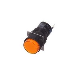 1 pcs : AL6M-P4-A - Industrial Panel Mount Indicators / Switch Indicators 16mm Pilot Light Amber