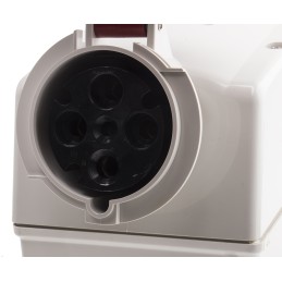 1 pcs - Scame Switchable IP67 Industrial Interlock Socket 3P+E, Earthing Position 6h, 63A, 415 V