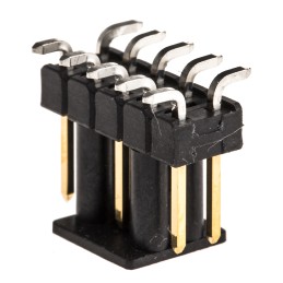 10 pcs - TE Connectivity AMPMODU MOD II Series Straight Surface Mount Pin Header, 10 Contact(s), 2.54mm Pitch, 2 Row(s),