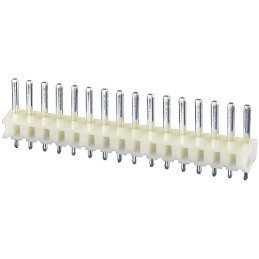 10 pcs - JST NH Series Straight Through Hole Pin Header, 16 Contact(s), 2.5mm Pitch, 1 Row(s), Unshrouded