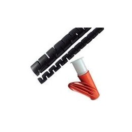 1 pcs : SHR-25-6V0B - Spiral Wraps, Sleeves, Tubing & Conduit Slit Harness Wrap.Black.25MM Max. 1 EA20 Mtr, Slit Harness Wrap.Bl