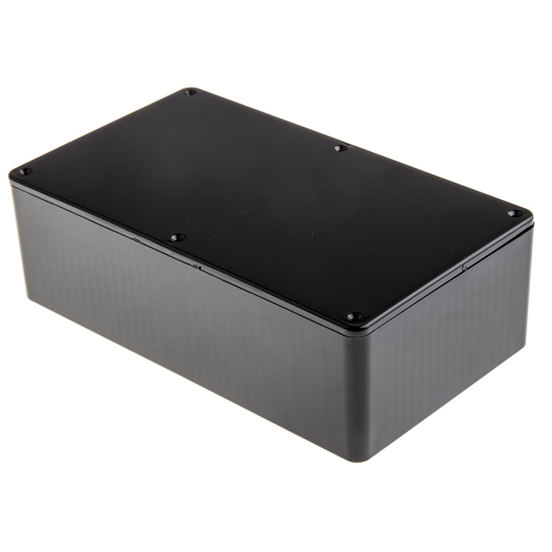 1 pcs - CAMDENBOSS 2000 Series Black ABS Enclosure, IP54, Black Lid, 190 x 110 x 60mm