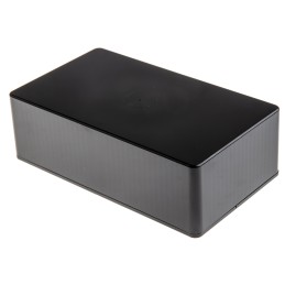 1 pcs - CAMDENBOSS 2000 Series Black ABS Enclosure, IP54, Black Lid, 190 x 110 x 60mm