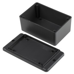 1 pcs - RS PRO Grey ABS Enclosure, Flanged, Grey Lid, 127 x 70.6 x 50.5mm