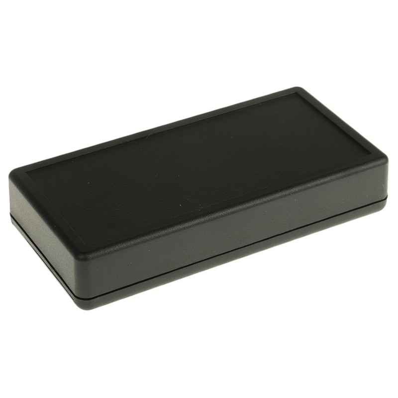 1 pcs - Hammond 1599 Series Black Flame Retardant ABS Handheld Enclosure, Integral Battery Compartment, IP54, 130 x 65 x 25mm