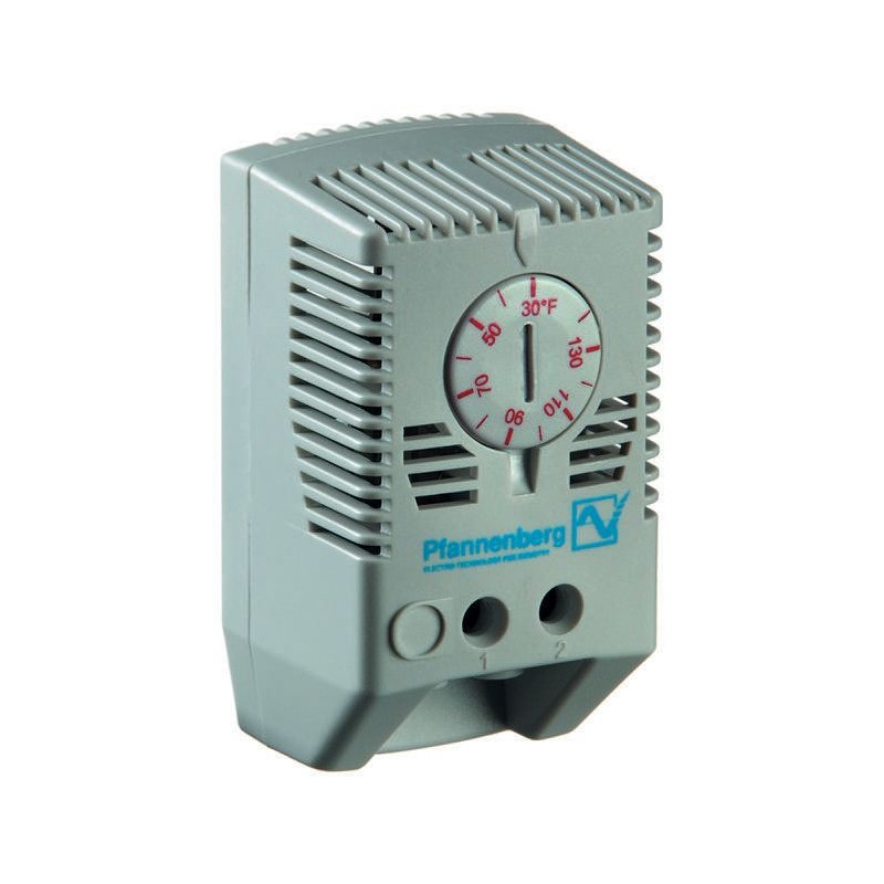 1 pcs - Pfannenberg FLZ NC Enclosure Thermostat, 240 V ac, +32 - +140 °F