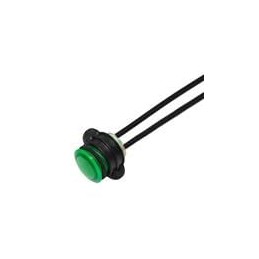 1 pcs : CNX714C500120W - LED Panel Mount Indicators PMI 14mm LED 120V Wire Green MS