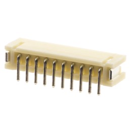 10 pcs - JST ZH Series Top Entry Surface Mount PCB Header, 10 Contact(s), 1.5mm Pitch, 1 Row(s), Shrouded