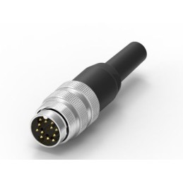 1 pcs - RS PRO 12 Pole Din, 3A, 60 V IP40, Screw Lock, Male, Cable Mount