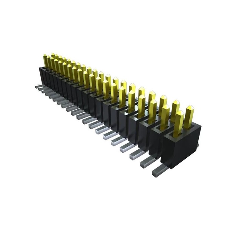 10 pcs - Samtec FTSH Series Vertical PCB Header, 4 Contact(s), 1.27mm Pitch, 2 Row(s)