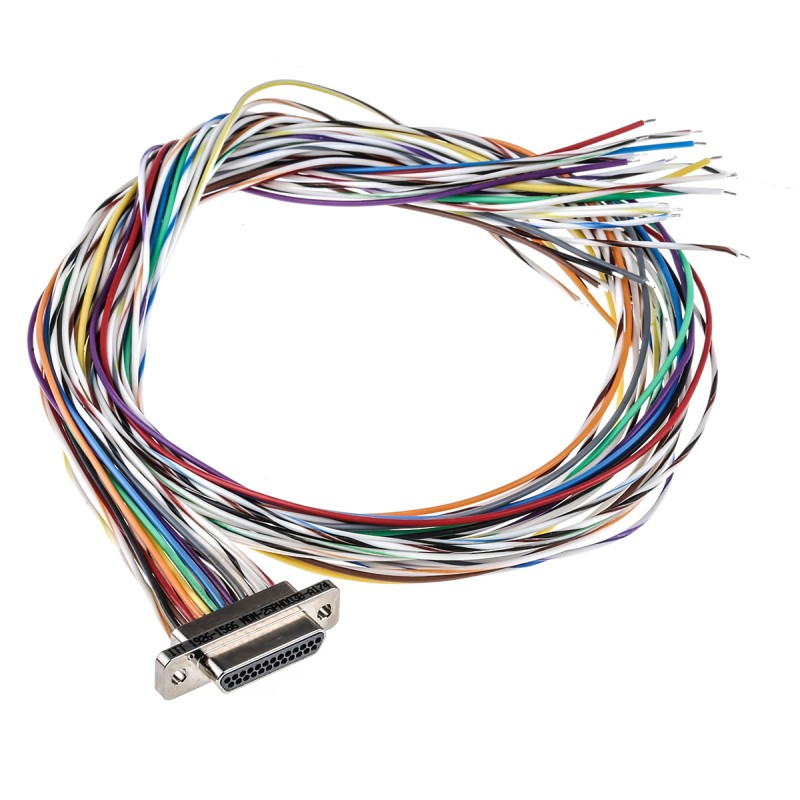 1 pcs - ITT Cannon MDM 25 Way Cable Mount D-sub Connector Plug, 1.27mm Pitch