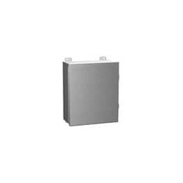 1 pcs : 1414N4PHSSG4 - Electrical Enclosures NEMA 4 Mild Steel Continuous Hinge Door w/ Clamps 8 x 6 x 4'