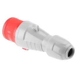 1 pcs - Legrand, P17 Tempra Pro IP44 Red Cable Mount 3P + E Industrial Power Plug, Rated At 32A, 415 V