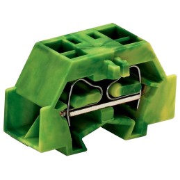 10 pcs - Wago 4-Way Earth Block, 28 - 14 AWG Wire, Cage Clamp