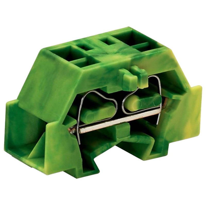 10 pcs - Wago 4-Way Earth Block, 28 - 14 AWG Wire, Cage Clamp