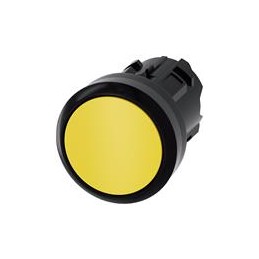 1 pcs : 3SU10000AA300AA0 - Switch Actuators PUSHBUTTON, MTND, YEL, FLUSH