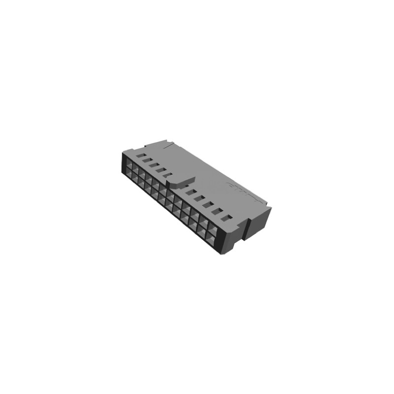 1 pcs - TE Connectivity, AMPMODU MOD IV Female Connector Housing, 2.54mm Pitch, 24 Way, 2 Row