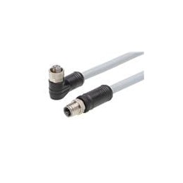 1 pcs : 1205010114 - Sensor Cables / Actuator Cables M12 Double-Ended Cordset 5 Poles Female (90) to Male 14 AWG Gray 15.0m Lngt