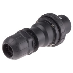 1 pcs - Scame IP66 Red Cable Mount 3P + N + E Power Connector Plug ATEX, IECEx, Rated At 125A, 346 - 415 V