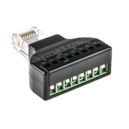 1 pcs - RS PRO 8-Port RJ45, Terminal Block Adapter
