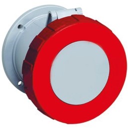 1 pcs - Amphenol Industrial, Tough & Safe IP67 Red Panel Mount 3P + N + E Industrial Power Socket, Rated At 125A, 415 V