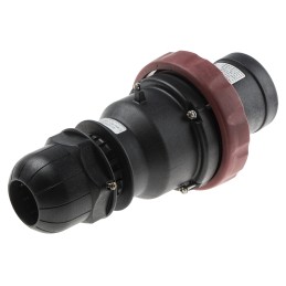 1 pcs - Scame IP66 Red Cable Mount 3P + E Power Connector Plug ATEX, IECEx, Rated At 64A, 380 - 415 V