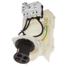 1 pcs - Scame IP67 Red Panel Mount 3P + E Right Angle Industrial Power Socket, Rated At 32A, 415 V