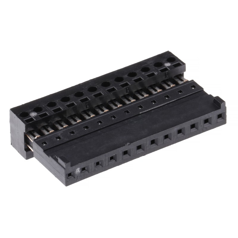 18 pcs - Stelvio Kontek 12-Way IDC Connector Socket for Cable Mount, 1-Row