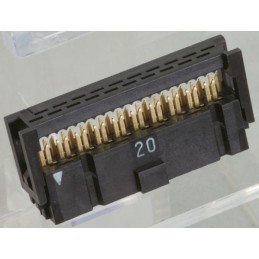 1 pcs - JAE 20-Way IDC Connector Socket for Cable Mount, 2-Row