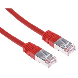 1 pcs - RS PRO Cat6 Male RJ45 to Male RJ45 Ethernet Cable, S/FTP, Red PVC Sheath, 10m