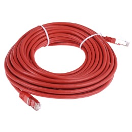 1 pcs - RS PRO Cat6 Male RJ45 to Male RJ45 Ethernet Cable, S/FTP, Red PVC Sheath, 10m