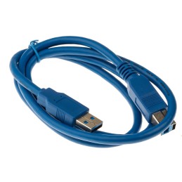 1 pcs - RS PRO USB 3.0 Cable, Male USB A to Male USB B Cable, 1m