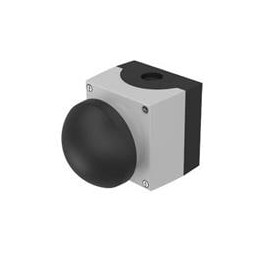 1 pcs : 45-481.2810 - Switch Actuators Palm pushbutton black with metal enclosure grey momentary