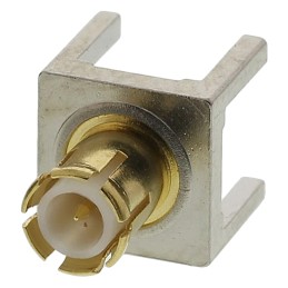 1 pcs - TE Connectivity AMP Series, Plug Through Hole MCX Connector, 50Ω, Solder Termination, Straight Body